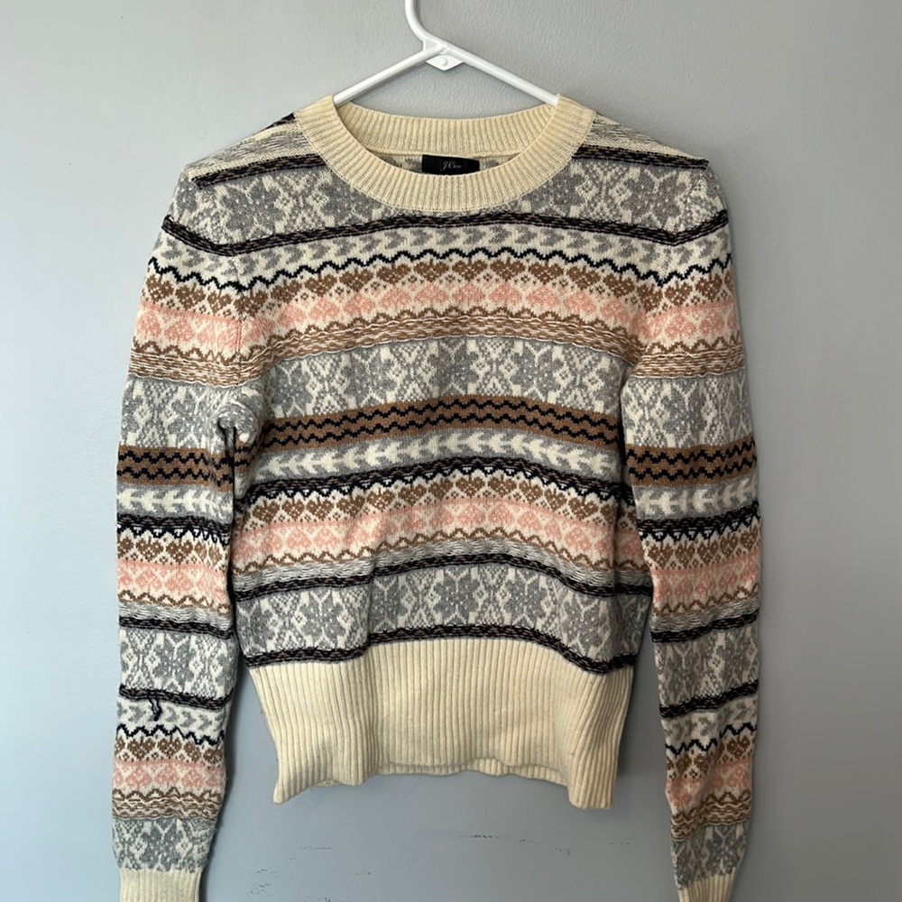J. Crew wool polyester, blend sweater - Size Small